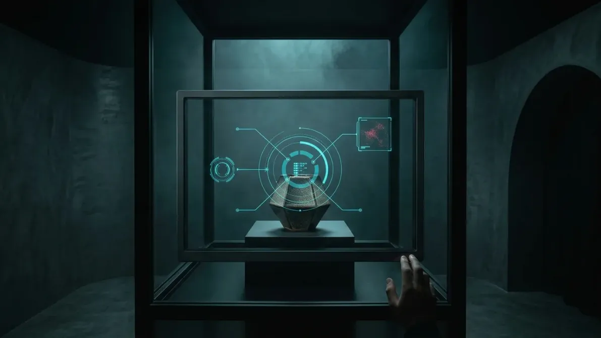 Ghost Display: A transparent screen in front of a real object.