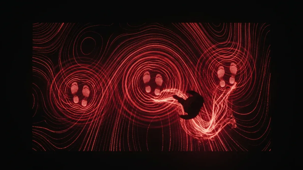 Interactive Floor: A floor that responds to footsteps.