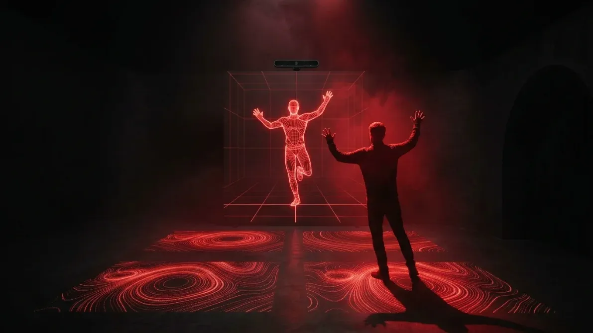 Motion Arena: A large-format game with no controller.